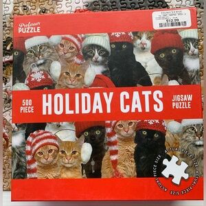 3/25$ Holiday Cats Jigsaw Puzzle 500
